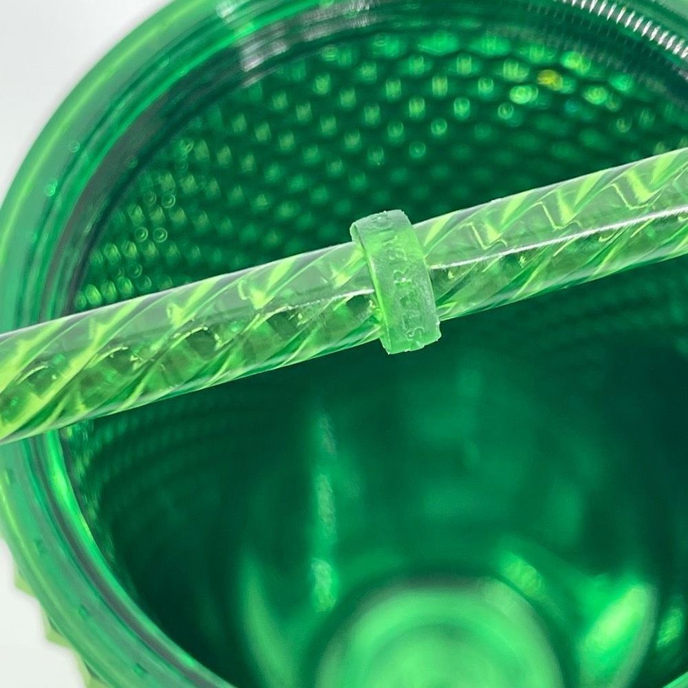 Starbucks 2023 Metallic Emerald Green Studded 24 OZ Tumbler Cup New - Picture 7 of 9